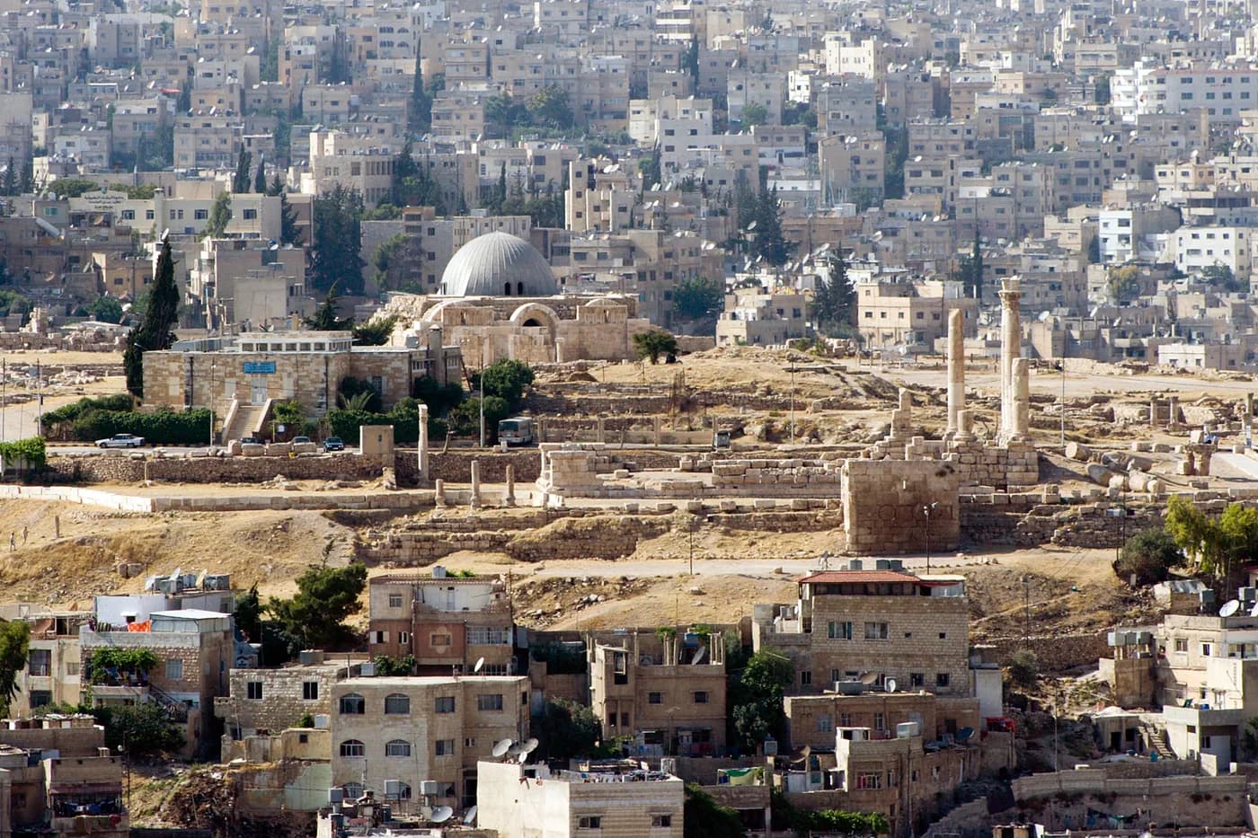 آثار جبل القلعة في مدينة عمّان
